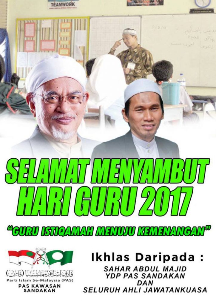 Perutusan Selamat Hari Guru oleh YDP PAS Sandakan ...