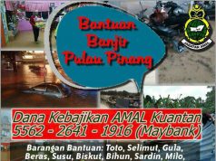 JAM KAWASAN KUANTAN LANCAR BANTUAN BENCANA PULAU PINANG