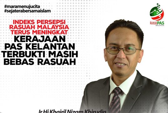 DPPM | “Kerajaan PAS kekal bebas rasuah, CPI Malaysia meningkat”