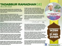 Tadabbur Bulan Ramadhan: Bulan Doa