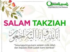 Takziah Atas Pemergian Ustazah Shadiya Abbas.