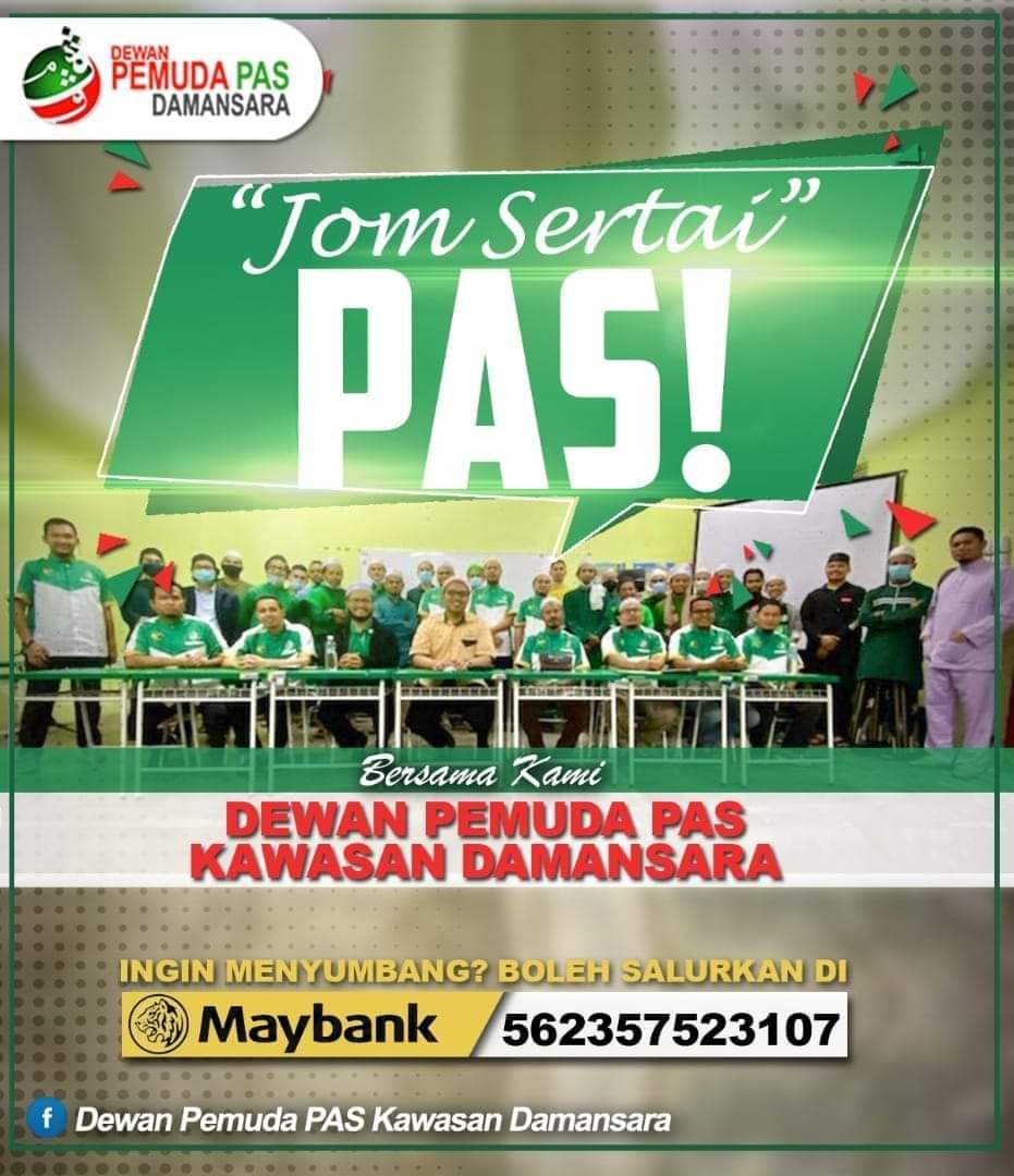 Jom Sertai Pas Selangor Pas Youth Spy Corner Dewan Pemuda Pas Kawasan Damansara Berita Parti Islam Se Malaysia Pas