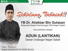 PAS Melaka ucap tahniah pelantikan Dr Aliakbar sebagai Adun Lantikan Sabah