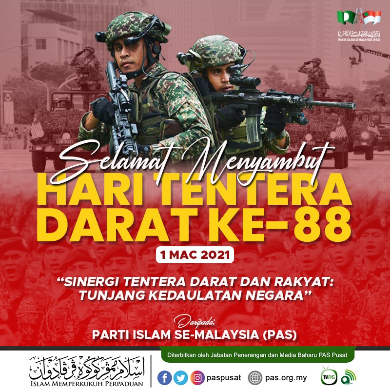 Sambutan Hari Tentera Darat Tunjang Kedaulatan Negara Berita Parti Islam Se Malaysia Pas