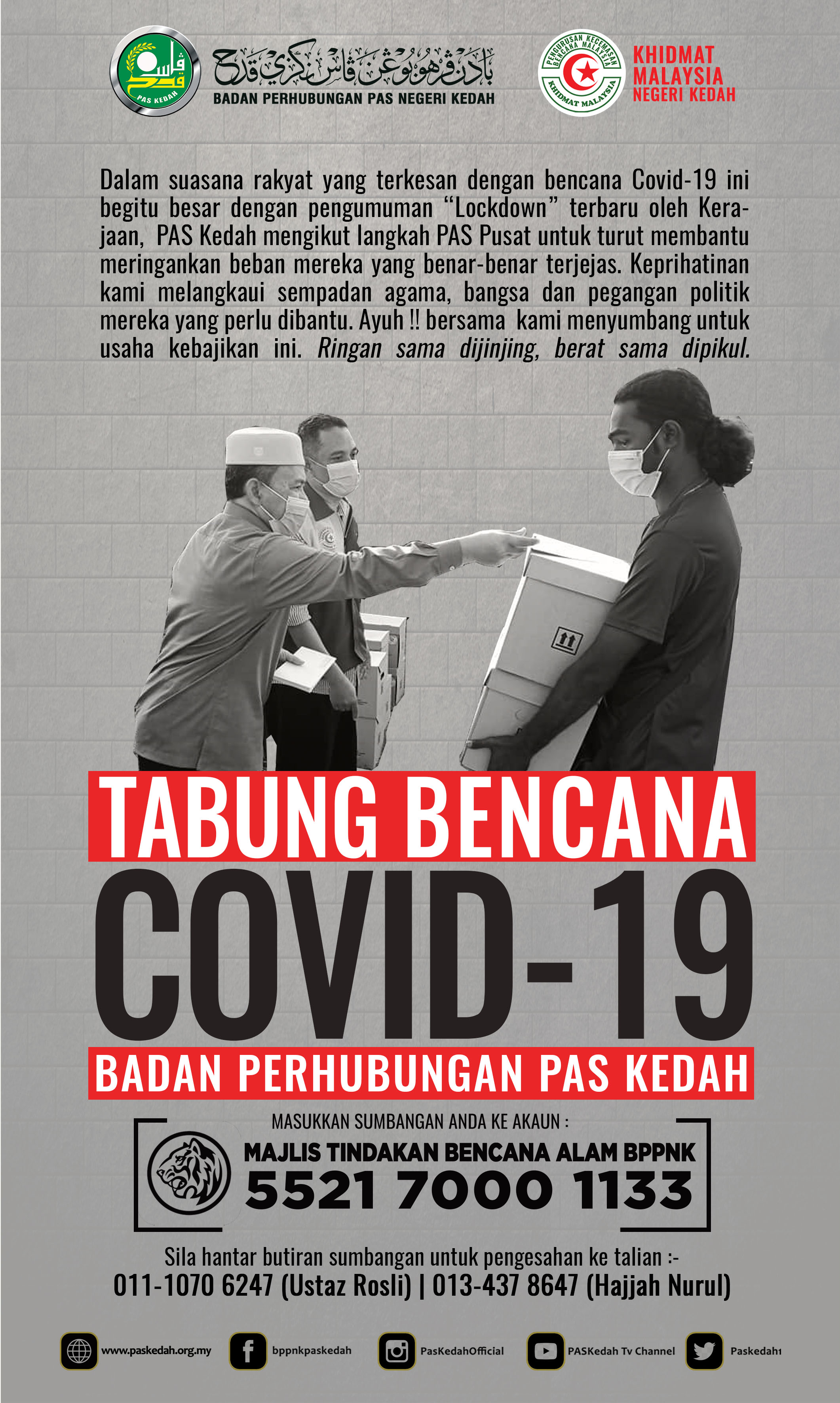 Ahli PAS Kedah diseru jayakan Tabung Bantuan COVID-19  Berita 