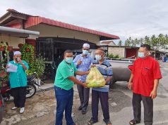 Bantuan Bakul Makanan Covid-19 untuk warga Perupok
