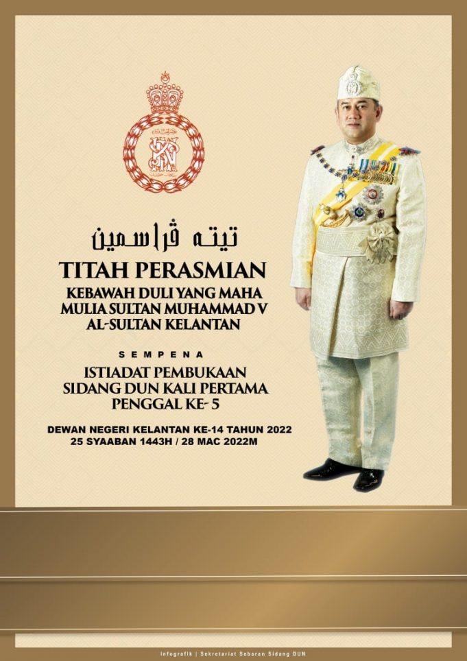 Titah Perasmian Kebawah Duli Yang Maha Mulia Sultan Muhammad V | Berita ...