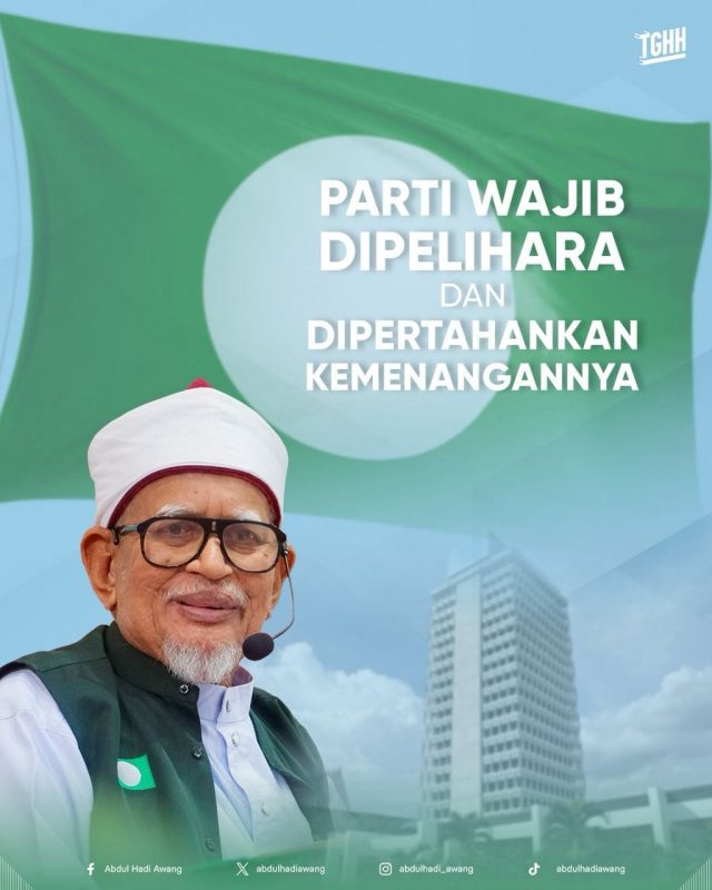 PARTI WAJIB DIPELIHARA DAN DIPERTAHANKAN KEMENANGANNYA