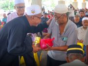 525 Veteran ATM, Balu Terima Sumbangan Bakul Makanan