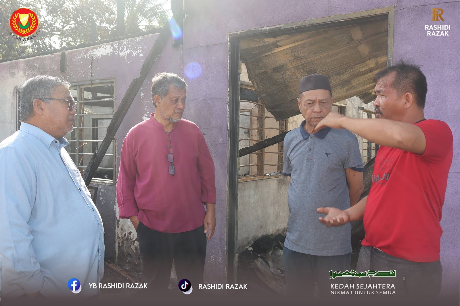 TIGA KELUARGA KEHILANGAN TEMPAT BERTEDUH
