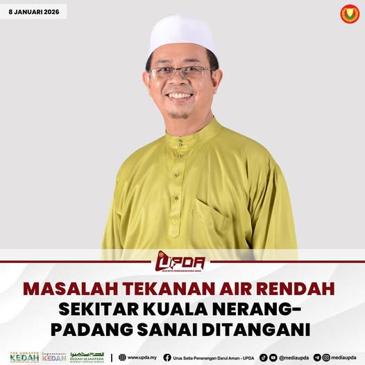 MASALAH TEKANAN AIR RENDAH SEKITAR KUALA NERANG-PADANG SANAI DITANGANI