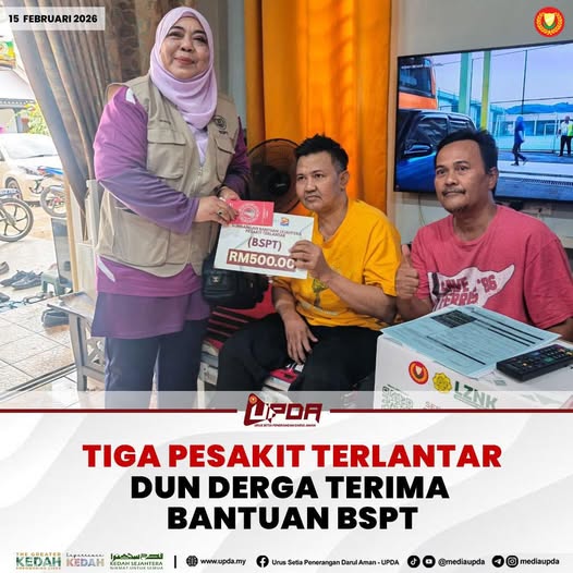 TIGA PESAKIT TERLANTAR DUN DERGA TERIMA BANTUAN BSPT