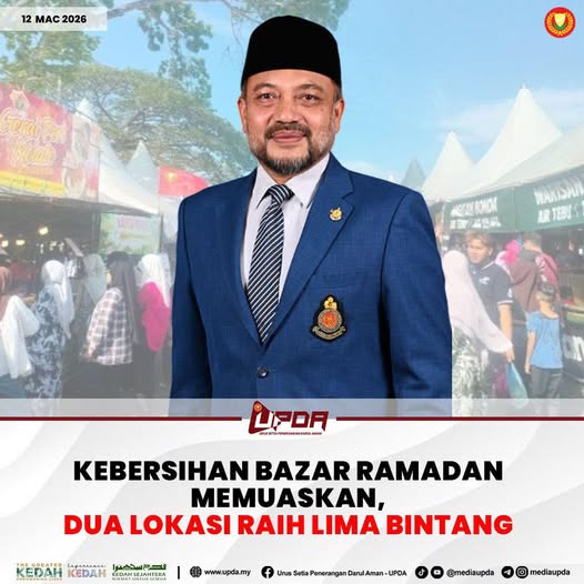 KEBERSIHAN BAZAR RAMADAN MEMUASKAN, DUA LOKASI RAIH LIMA BINTANG