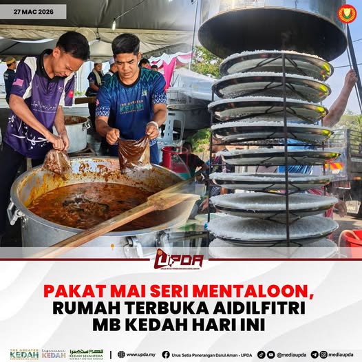 Pakat mai Seri Mentaloon, Rumah Terbuka Aidilfitri MB Kedah hari ini