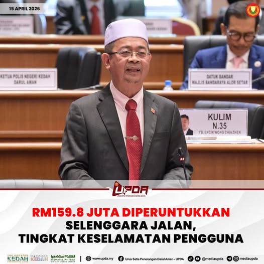 RM159.8 JUTA DIPERUNTUKKAN SELENGGARA JALAN, TINGKAT KESELAMATAN PENGGUNA