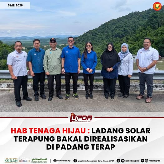 HAB TENAGA HIJAU: LADANG SOLAR TERAPUNG BAKAL DIREALISASIKAN DI PADANG TERAP