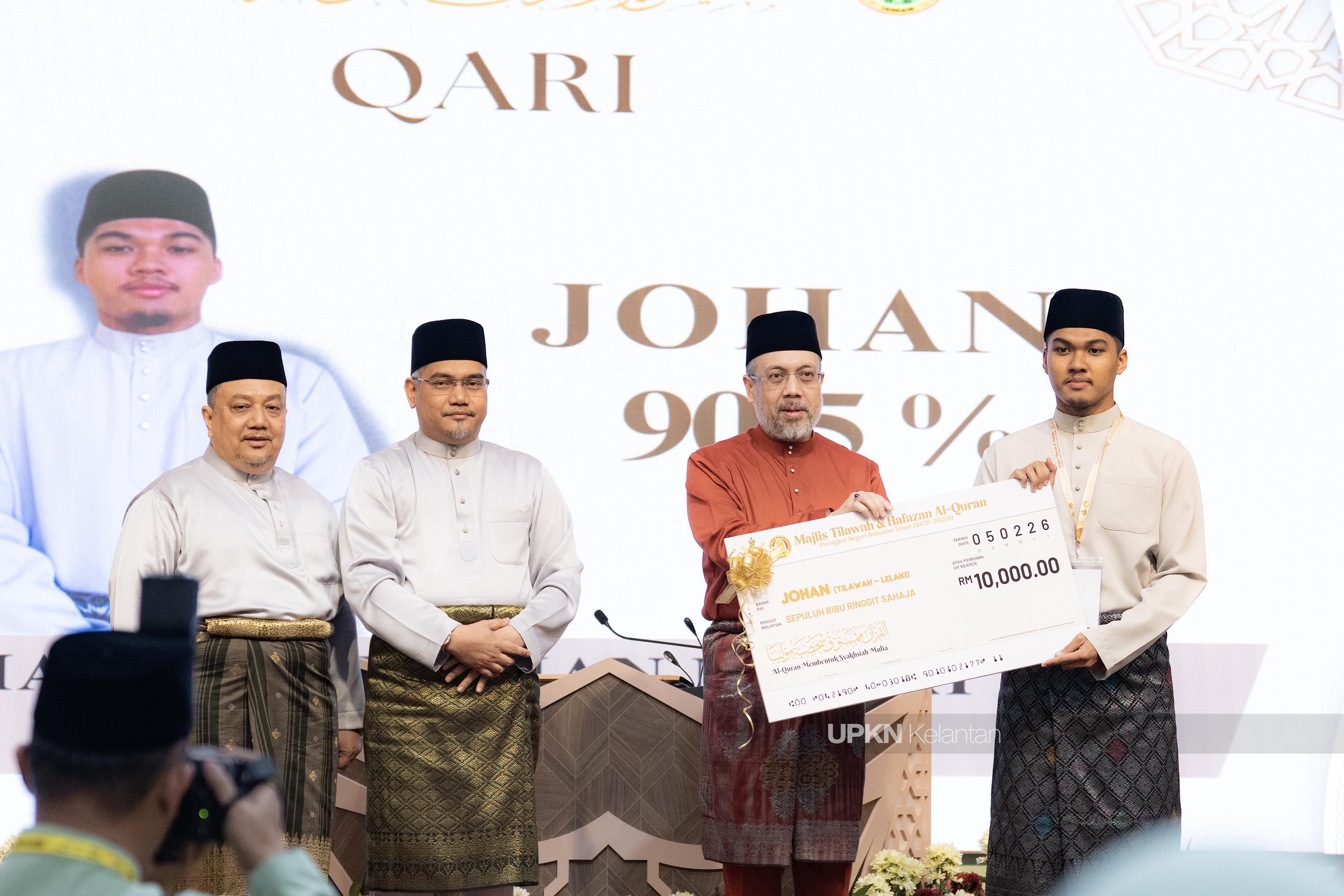 Muqri, Rafiah johan qari qariah MTHQ Negeri Kelantan 2026