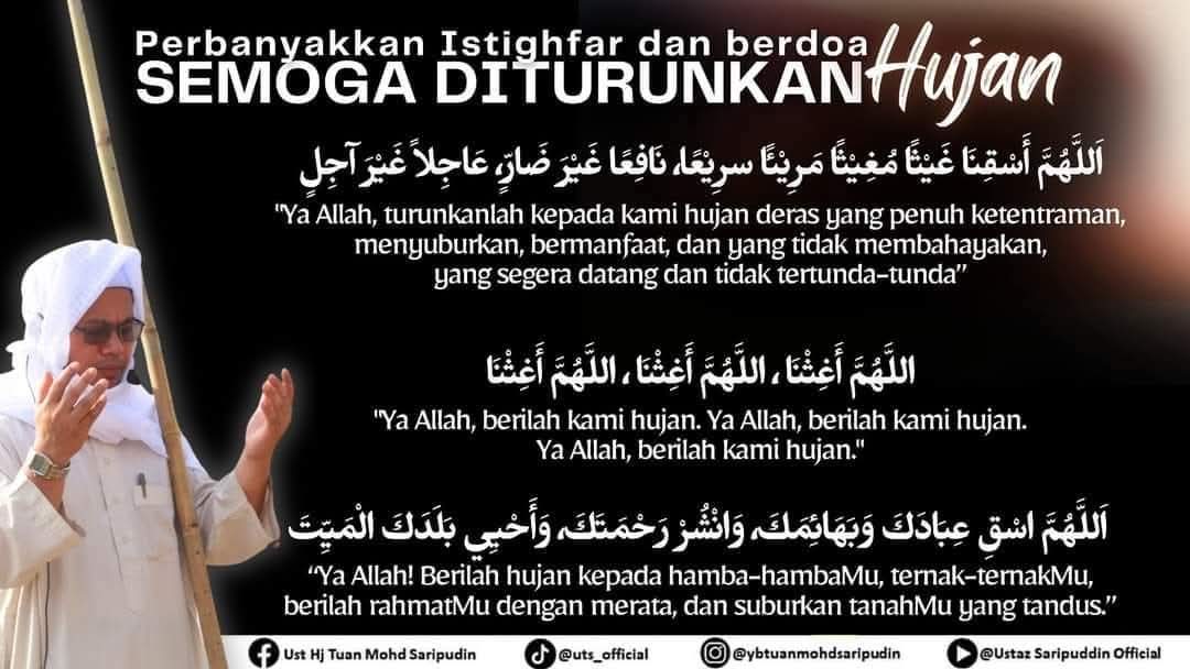 Umat Islam diseru perbanyak doa mohon hujan ketika musim kemarau