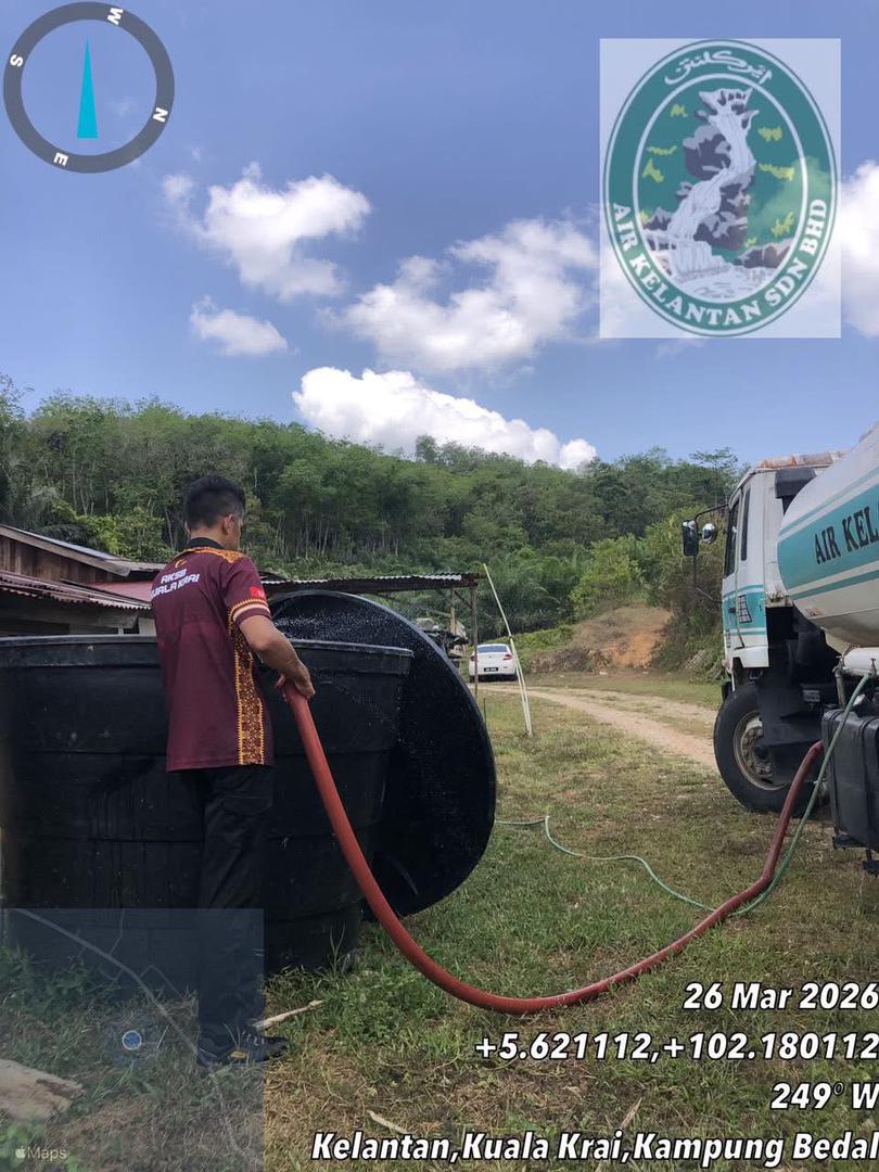Inisiatif bersepadu pemimpin-AKSB salur bantuan segera air di Mengkebang