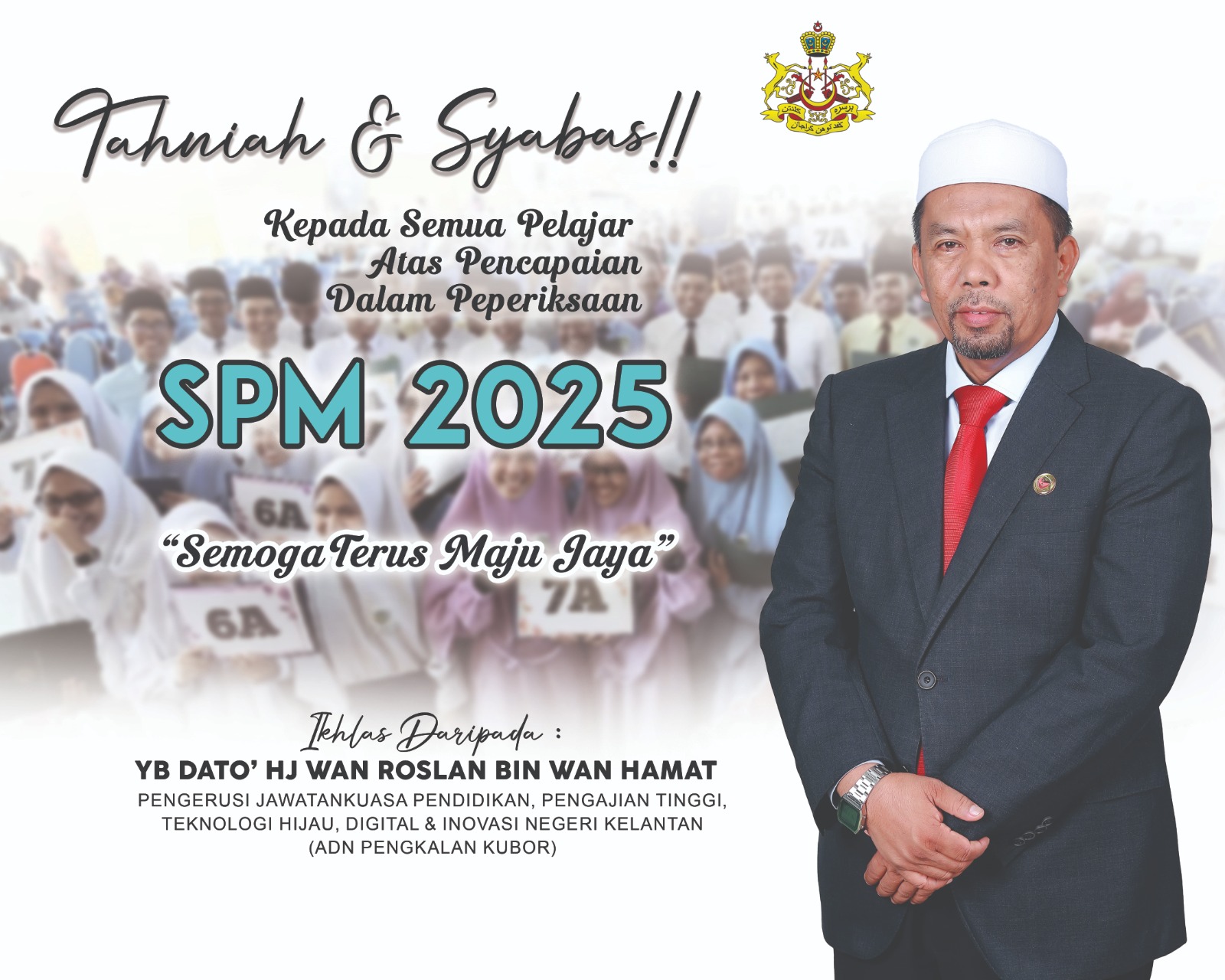 Pelajar Cemerlang SPM 2025 diseru jadi insan berilmu, bertakwa