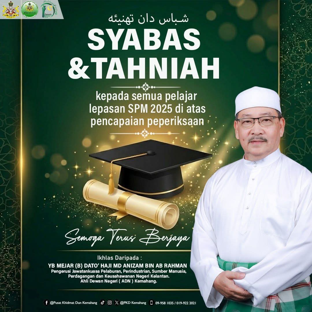 Kejayaan tidak hanya diukur melalui keputusan peperiksaan – Exco Sumber Manusia