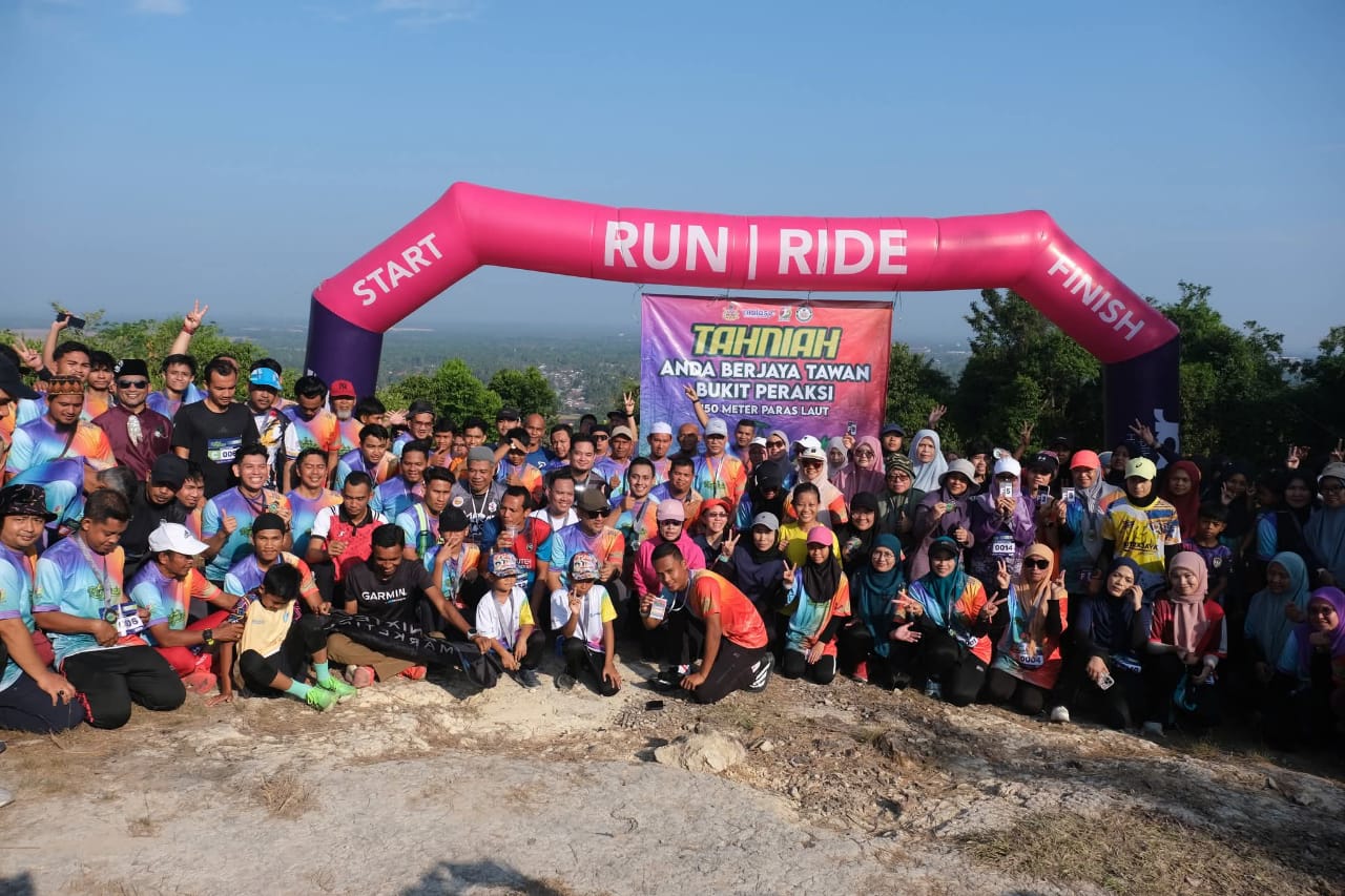 300 peserta sertai Raya Run Bukit Peraksi 2026
