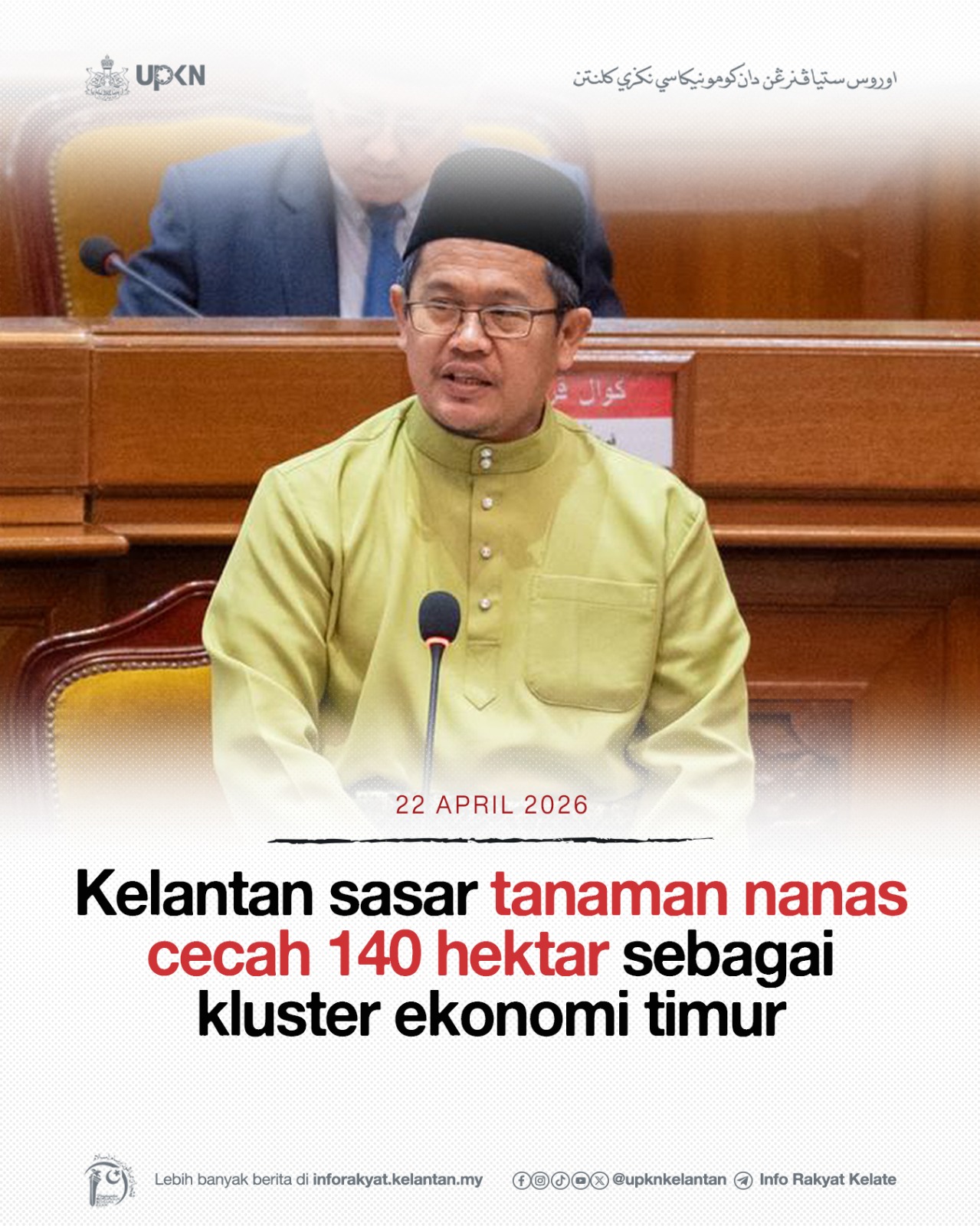 Kelantan sasar tanaman nanas cecah 140 hektar sebagai kluster ekonomi timur