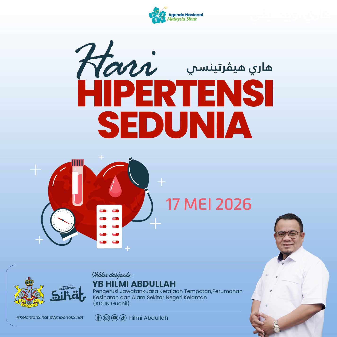 Kadar hipertensi Kelantan 27.9 peratus, lebih rendah berbanding nasional