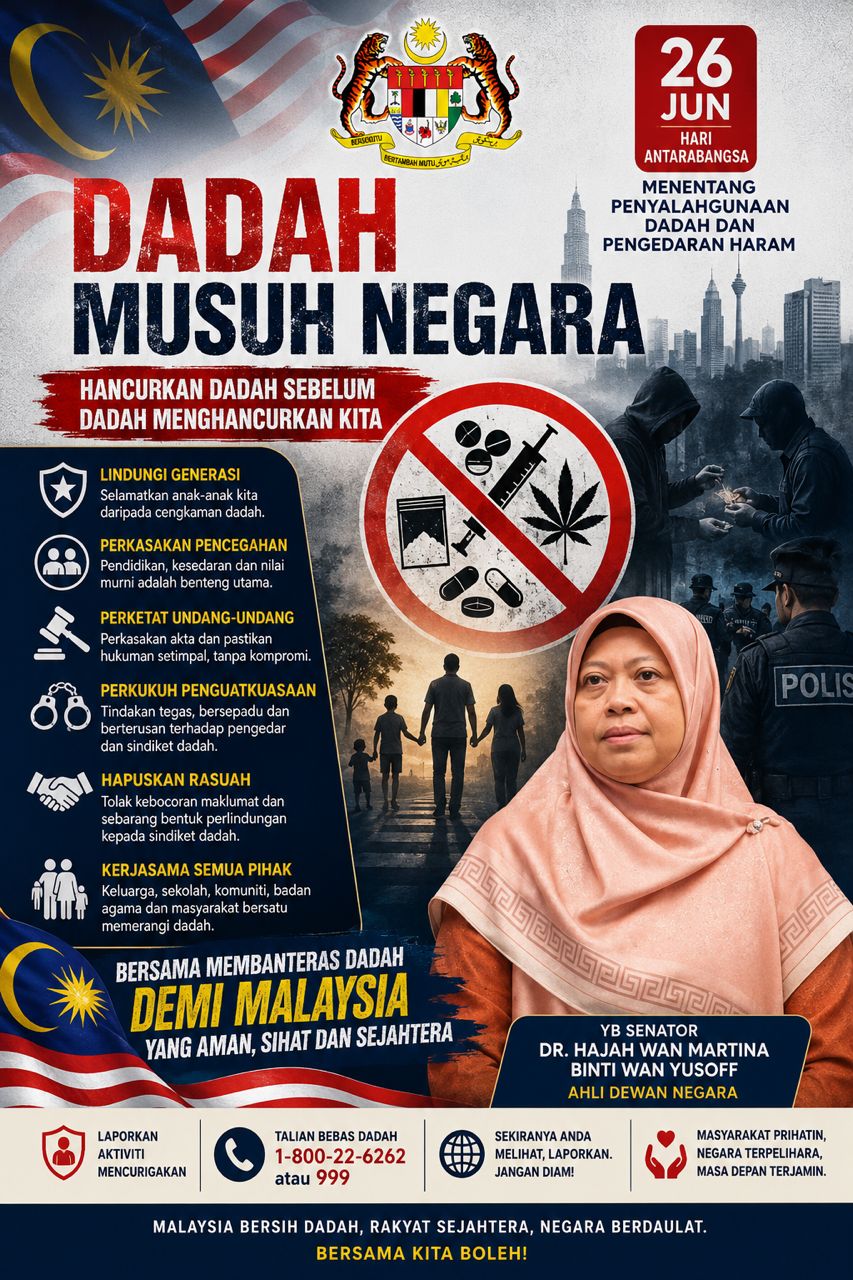Dr Wan Martina gesa penguatkuasaan lebih tegas, tanpa kompromi bendung ancaman dadah