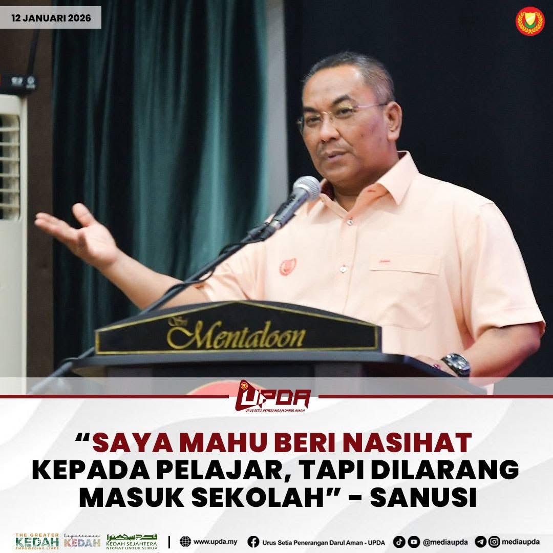 “SAYA MAHU BERI NASIHAT KEPADA PELAJAR, TAPI DILARANG MASUK SEKOLAH” - SANUSI