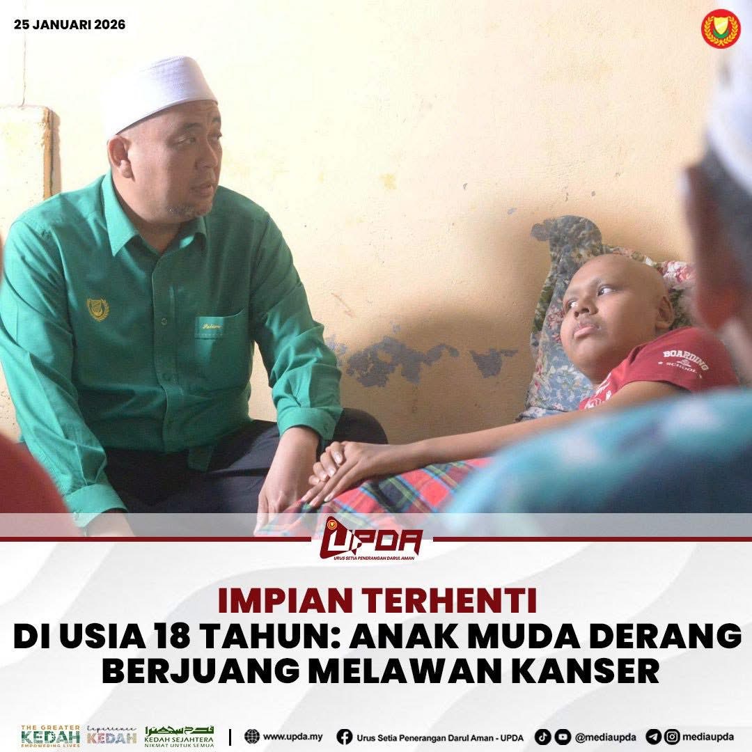 IMPIAN TERHENTI DI USIA 18 TAHUN: ANAK MUDA DERANG BERJUANG MELAWAN KANSER