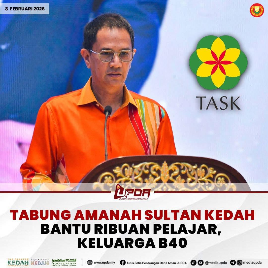 TABUNG AMANAH SULTAN KEDAH BANTU RIBUAN PELAJAR, KELUARGA B40