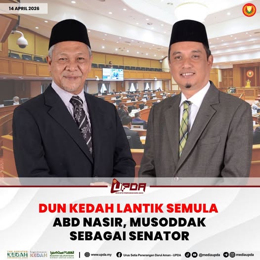 DUN KEDAH LANTIK SEMULA ABD NASIR, MUSODDAK SEBAGAI SENATOR