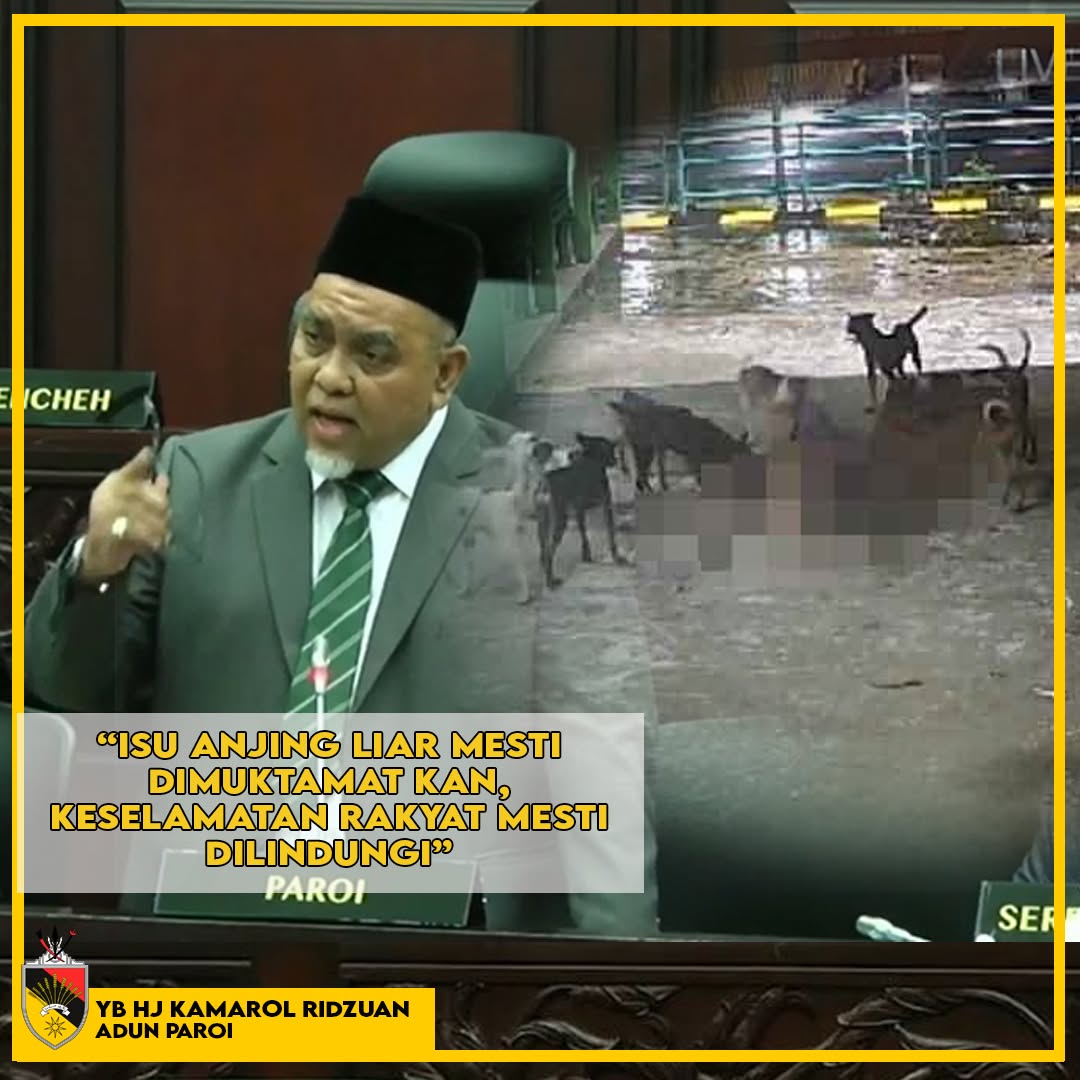 Hj Kamarol Ridzuan ADUN Paroi bangkitkan isu anjing liar di Dewan Undangan Negeri Sembilan