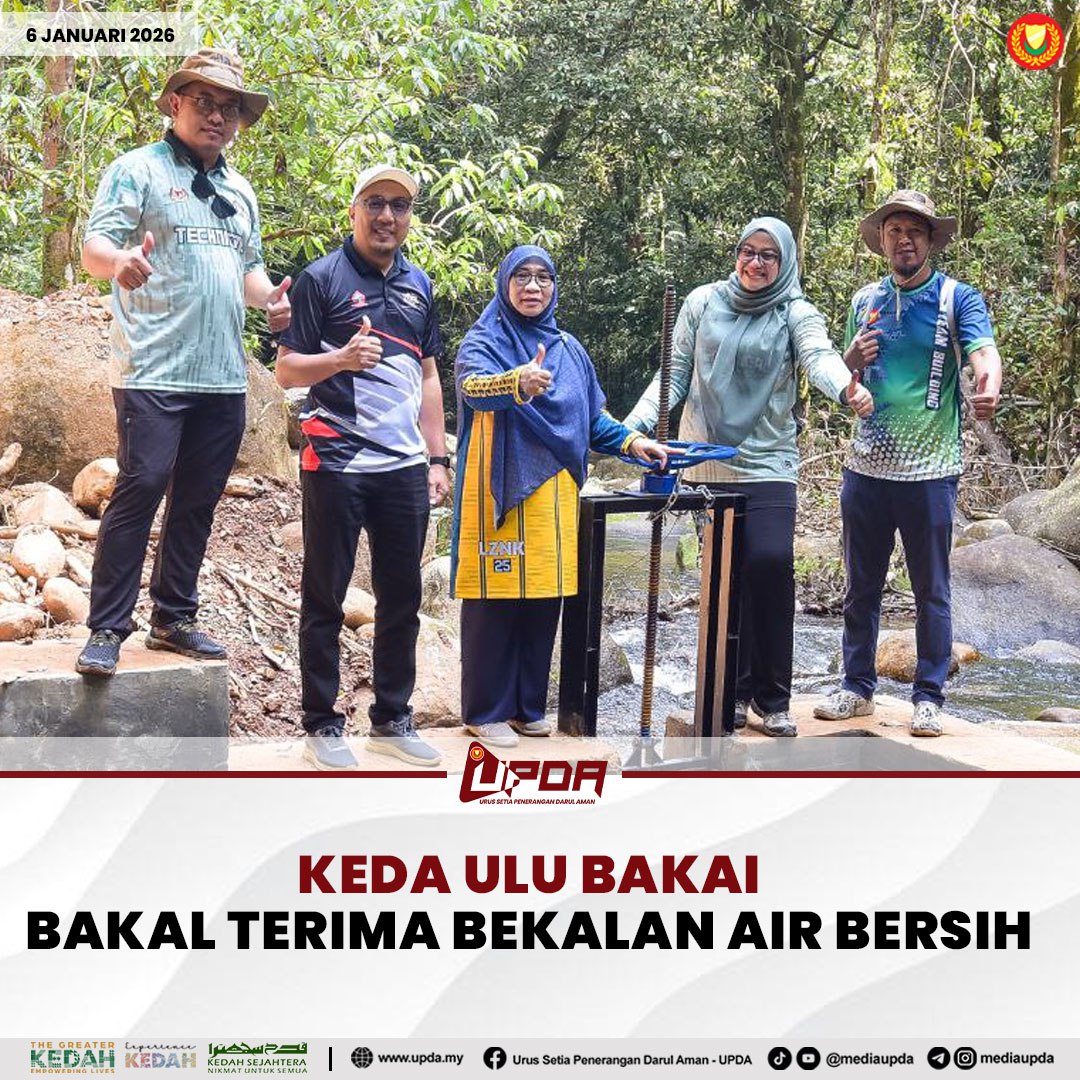 KEDA ULU BAKAI BAKAL TERIMA BEKALAN AIR BERSIH