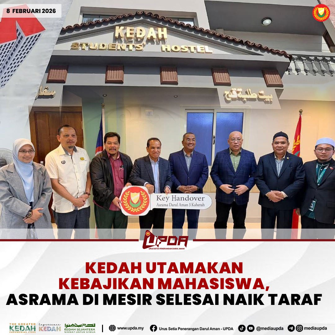 KEDAH UTAMAKAN KEBAJIKAN MAHASISWA, ASRAMA DI MESIR SELESAI NAIK TARAF