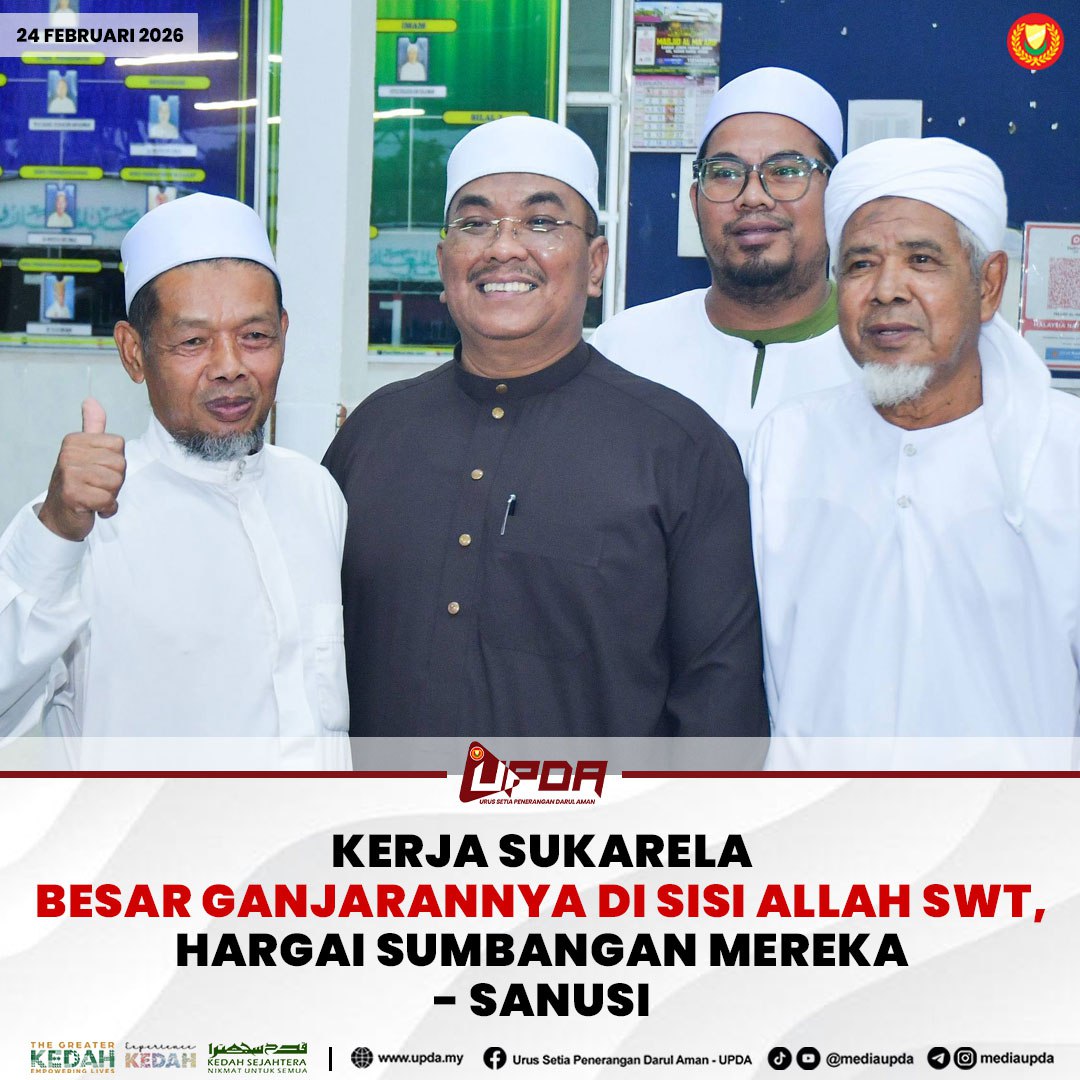 KERJA SUKARELA BESAR GANJARANNYA DI SISI ALLAH SWT, HARGAI SUMBANGAN MEREKA - SANUSI