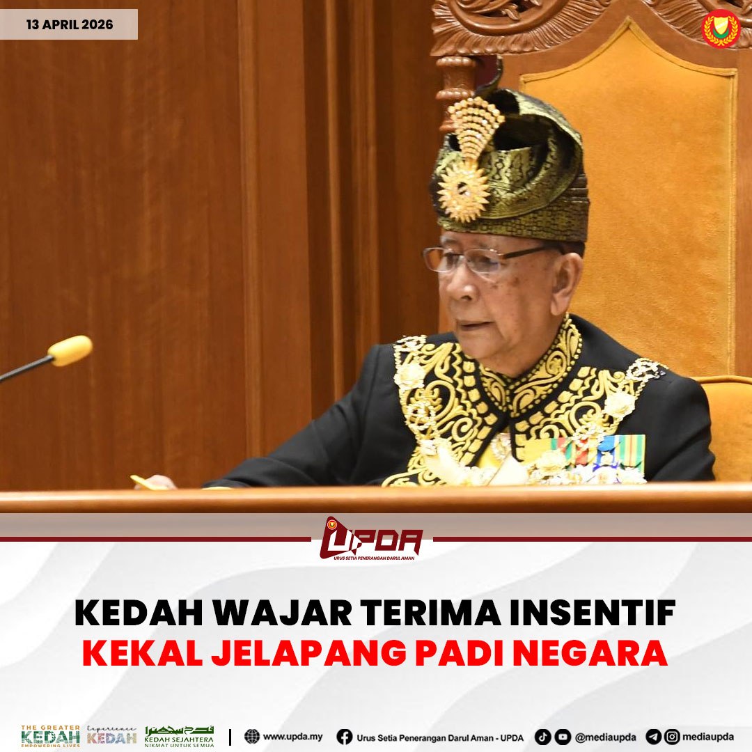 KEDAH WAJAR TERIMA INSENTIF KEKAL JELAPANG PADI NEGARA