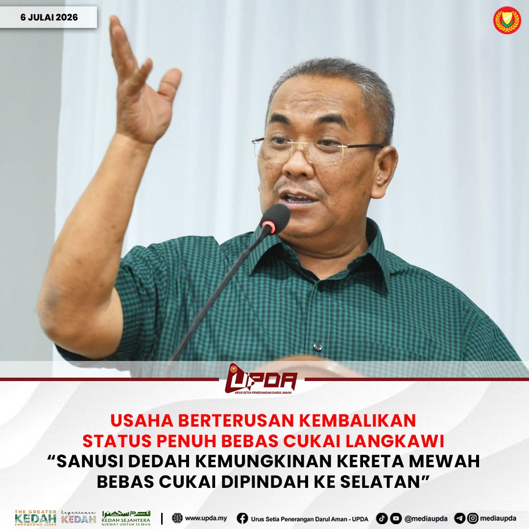 USAHA BERTERUSAN KEMBALIKAN STATUS PENUH BEBAS CUKAI LANGKAWI