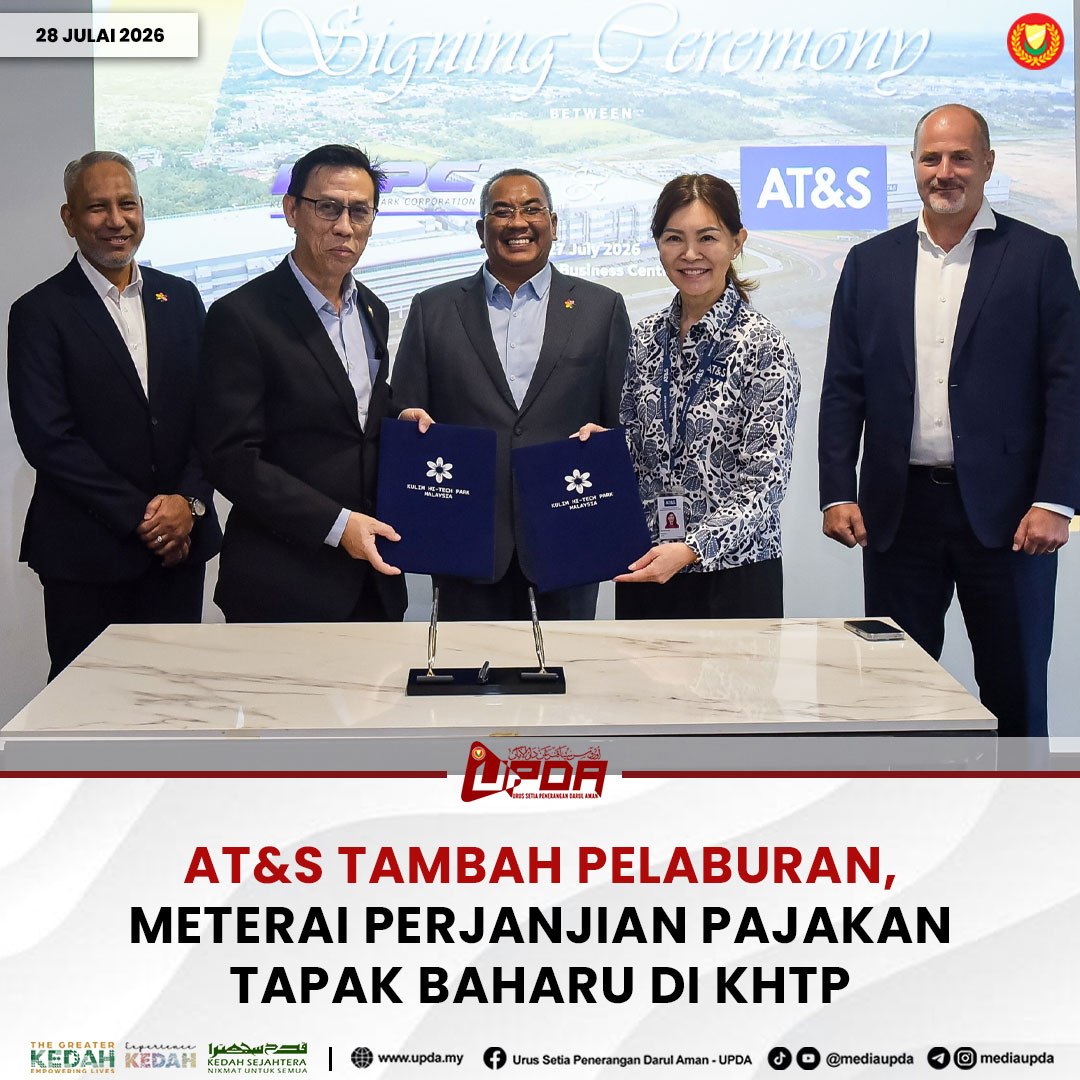AT&S TAMBAH PELABURAN, METERAI PERJANJIAN PAJAKAN TAPAK BAHARU DI KHTP